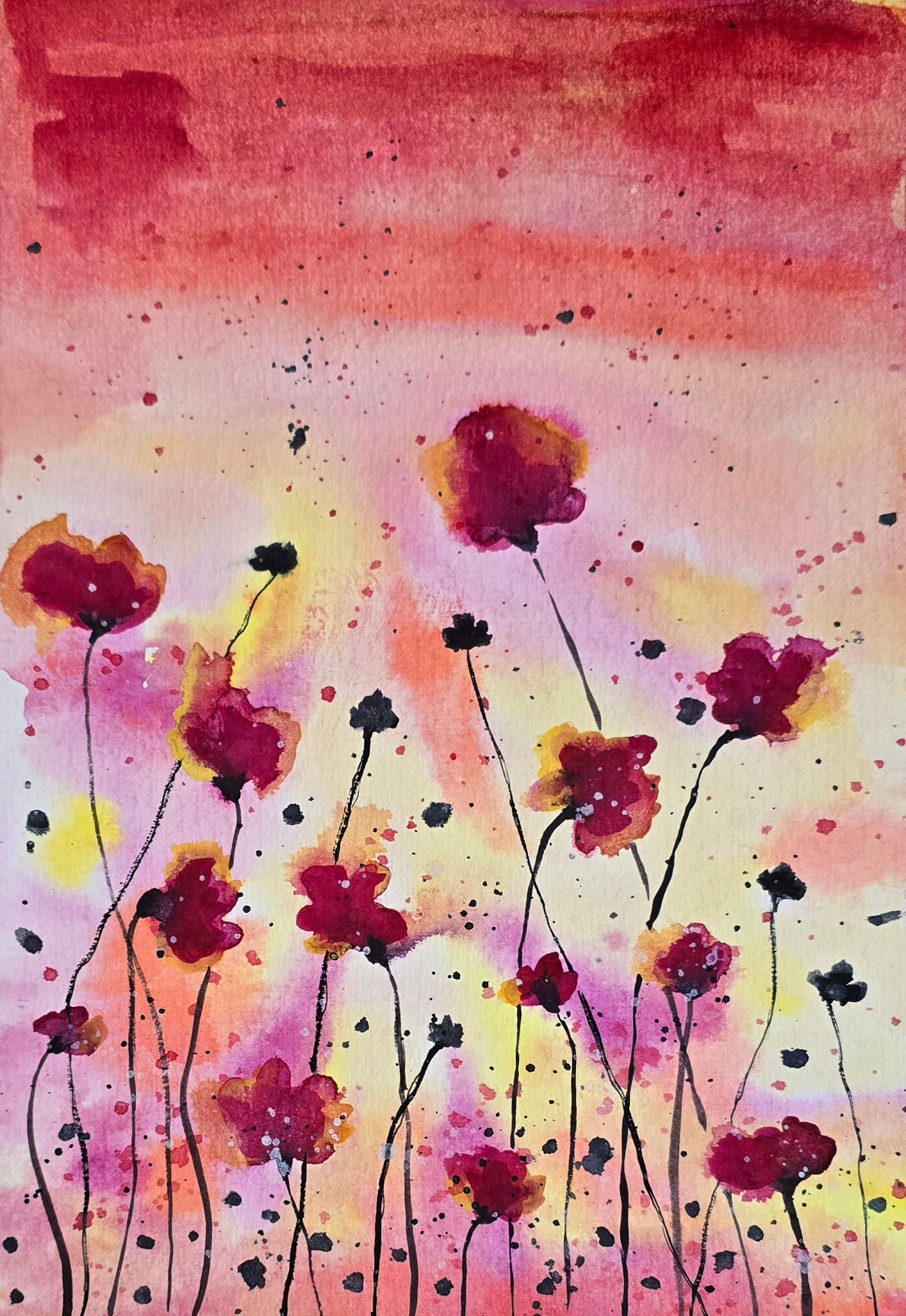 Sunset Meadow | Print on Card Stock | 3 Sizes