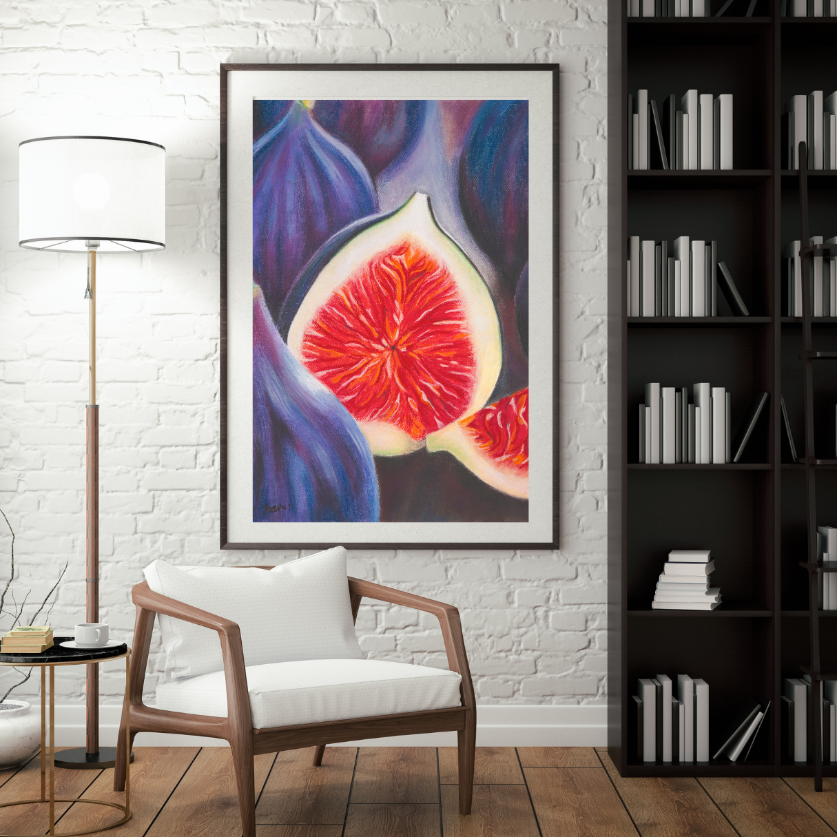 Luscious Figs. Original Pastel Painting (50 x 70cm)