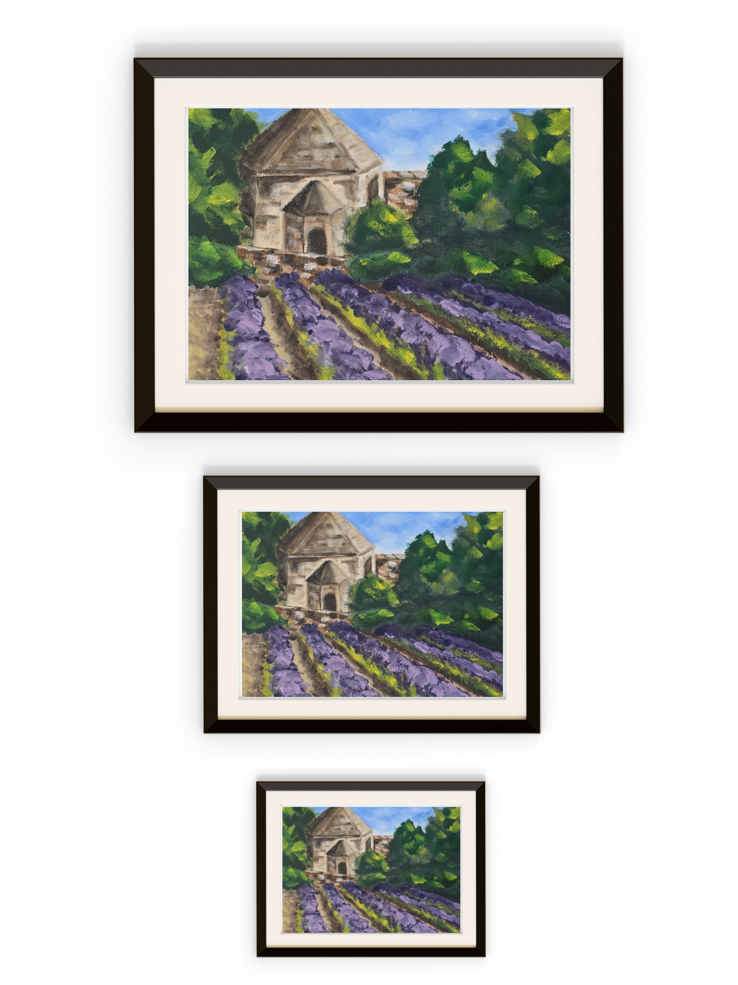 Burgundy Lavender Fields | Print | 3 sizes
