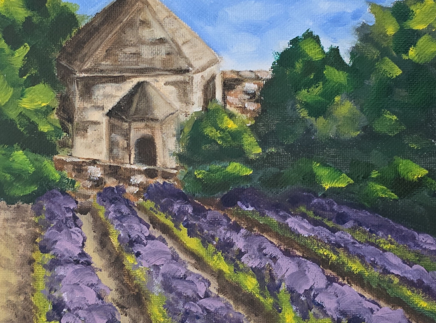 Burgundy Lavender Fields | Print | 3 sizes