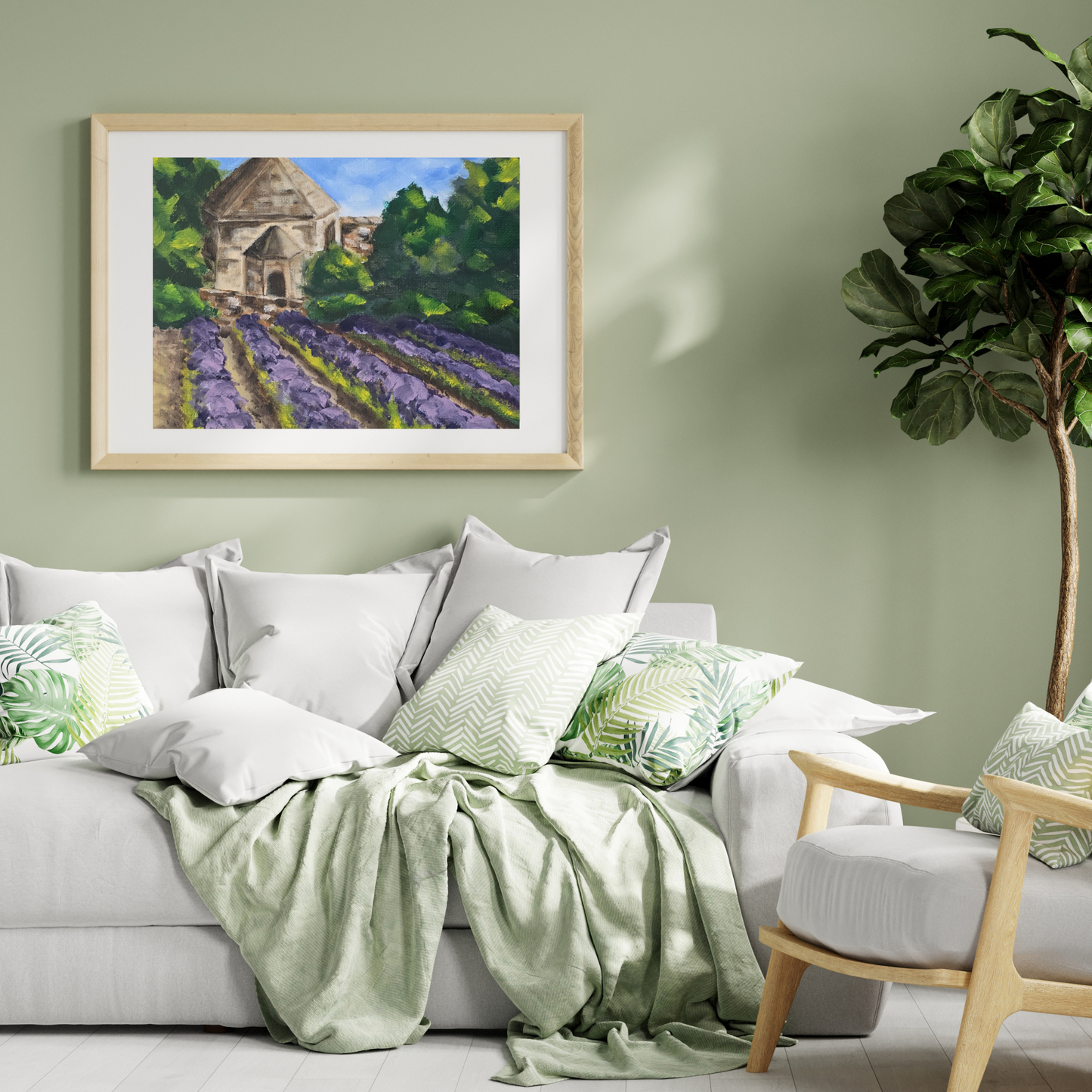 Burgundy Lavender Fields | Print | 3 sizes