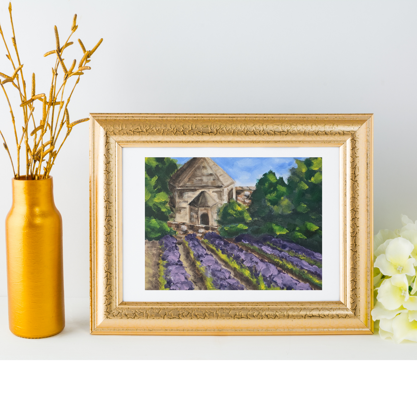 Burgundy Lavender Fields | Print | 3 sizes