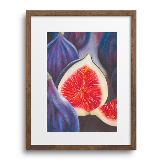 Luscious Figs. Original Pastel Painting (50 x 70cm)